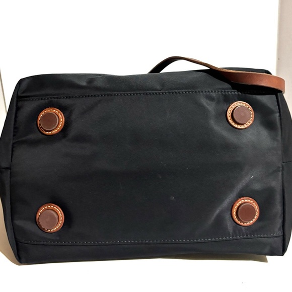 Dooney & Bourke Black and Brown Leather Trim Tote - Picture 3 of 6